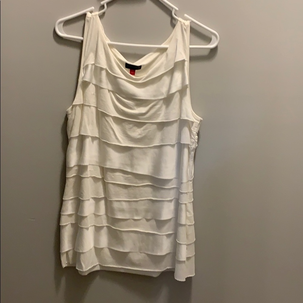 White Dressy tank top